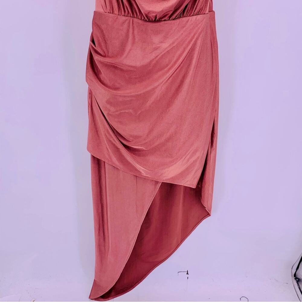 Lulu's Rust Midi Dress - Picture 3 of 10